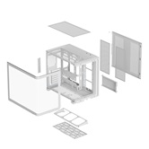 Корпус XASTRA QR600 7ARGB C10-UC White ATX/Aquarium/Curve Glass /Led Strip/ 7x120mm ARGB PWM FM fans/ Argb+PWM HUB 10port /Type-C/ QR600-7FM12A-C10-UC-L-WH