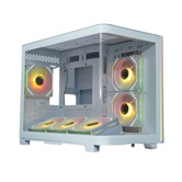 Корпус XASTRA QR600M 6ARGB C10-UC White mATX/Aquarium/ Curve Glass /Led Strip/6x120mm ARGB PWM FM fans/ Argb+PWM HUB 10port / Type-C/ QR600M-6FM12A-C10-UC-L-WH