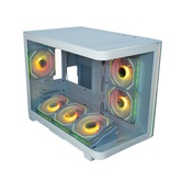 Корпус XASTRA QR600M 6ARGB C10-UC White mATX/Aquarium/ Curve Glass /Led Strip/6x120mm ARGB PWM FM fans/ Argb+PWM HUB 10port / Type-C/ QR600M-6FM12A-C10-UC-L-WH