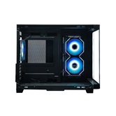 Корпус XASTRA QR500M 3ARGB C10-UC Black mATX/Aquarium/ 2 Curve Glass /3x120mm ARGB PWM FM fans/ Argb+PWM HUB 10port /Type-C/ QR500M-3FM12A-C10-UC