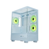 Корпус XASTRA Q400M 3ARGB-C6-UC White mATX/Aquarium/Screewless/ 3x120mm ARGB PWM FM fans/Argb+PWM HUB 6port/ Type-C/ Q400M-3FM12A-C6-UC-WH