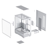 Корпус XASTRA Q400M 3ARGB-C6-UC White mATX/Aquarium/Screewless/ 3x120mm ARGB PWM FM fans/Argb+PWM HUB 6port/ Type-C/ Q400M-3FM12A-C6-UC-WH