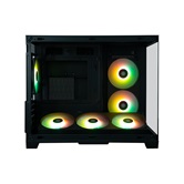 Корпус XASTRA QW500M 6ARGB-FC-C6-UC Black mATX/Aquarium/Screewless/ 1x120+1x240+1x360mm ARGB PWM FC fans/Argb+PWM HUB 6port/Type-C/ QW500M-1FA36A-1FA24A-1FC12A-C6-UC