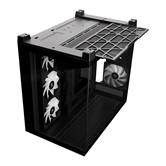 Корпус XASTRA QW500 7ARGB-FC-C6-UC Black ATX/Aquarium/Screewless/1x120mm+2x360mm ARGB PWM FC fans/Argb+PWM HUB 6port/Type-C/ QW500-2FA36A-1FC12-C6-UC