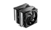 Кулер DEEPCOOL AG620 G2 LGA1954/1851/1700/AM5/AM4 (9шт/кор, TDP 270W, PWM, DUAL Black Fan 120mm, 6 тепл. трубок, черный) RET