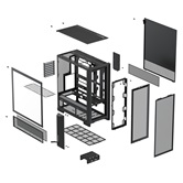 Корпус XASTRA  A700 3ARGB-C10-UC Black ATX/Mesh/ 1x360mm ARGB PWM /Argb+PWM HUB 10port/ Type-C / A700-1FA36A-C10-UC