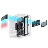 Корпус JONSBO X400 PRO Gray, TG (aquarium), mini-ITX, mATX, ATX, серый