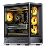 Корпус JONSBO D401 Black, TG (aquarium), mini-ITX, mATX, ATX, черный