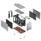 Корпус JONSBO T9 Silver, mini-ITX, SFX, серебристый