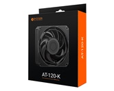 Вентилятор ID-COOLING AT-120-K 120x120x25мм (40шт./кор, PWM, резиновые углы, черный, 0-3000об/мин)  BOX