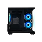 Корпус XASTRA QW400M 3ARGB-C6-AC Black mATX/Aquarium/Screewless/3x120mm ARGB PWM FM fans/Argb+PWM HUB 6port/Type-C+USB3.0 (1 USB3.0 кабель)/ QW400M-3FM12A-C6-AC