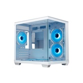 Корпус XASTRA QW400M 5ARGB-C6-AC White mATX/Aquarium/Screewless/5x120mm ARGB PWM FM fans/Argb+PWM HUB 6port/Type-C+USB3.0 (1 USB3.0 кабель)/ QW400M-5FM12A-C6-AC-WH