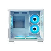 Корпус XASTRA QW400M 5ARGB-C6-AC White mATX/Aquarium/Screewless/5x120mm ARGB PWM FM fans/Argb+PWM HUB 6port/Type-C+USB3.0 (1 USB3.0 кабель)/ QW400M-5FM12A-C6-AC-WH