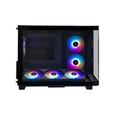 Корпус XASTRA QR500M 6ARGB-FC-C6-UC Black mATX/Aquarium/ 2 Curve Glass /1x360mm+1x240mm+1x120mm ARGB PWM FM fans/ Argb+PWM HUB 6port /Type-C/ QR500M-1FA36A-1FA24A-1FC12A-C6-UC