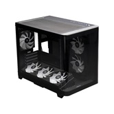 Корпус XASTRA QR500M 6ARGB-FC-C6-UC Black mATX/Aquarium/ 2 Curve Glass /1x360mm+1x240mm+1x120mm ARGB PWM FM fans/ Argb+PWM HUB 6port /Type-C/ QR500M-1FA36A-1FA24A-1FC12A-C6-UC
