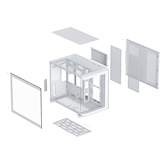 Корпус XASTRA QR500M 3ARGB-FM-C10-UC White mATX/Aquarium/ 2 Curve Glass /3x120mm ARGB PWM FM fans/ Argb+PWM HUB 10port /Type-C/ QR500M-3FM12A-C10-UC-WH