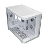 Корпус XASTRA QR500M 3ARGB-FM-C10-UC White mATX/Aquarium/ 2 Curve Glass /3x120mm ARGB PWM FM fans/ Argb+PWM HUB 10port /Type-C/ QR500M-3FM12A-C10-UC-WH