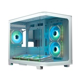 Корпус XASTRA QR500M 6ARGB-FM-C10-UC White mATX/Aquarium/ 2 Curve Glass /6x120mm ARGB PWM FM fans/ Argb+PWM HUB 10port /Type-C/ QR500M-6FM12A-C10-UC-WH