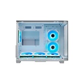 Корпус XASTRA QR500M 6ARGB-FM-C10-UC White mATX/Aquarium/ 2 Curve Glass /6x120mm ARGB PWM FM fans/ Argb+PWM HUB 10port /Type-C/ QR500M-6FM12A-C10-UC-WH