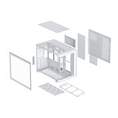 Корпус XASTRA QR500M 6ARGB-FM-C10-UC White mATX/Aquarium/ 2 Curve Glass /6x120mm ARGB PWM FM fans/ Argb+PWM HUB 10port /Type-C/ QR500M-6FM12A-C10-UC-WH