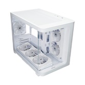 Корпус XASTRA QR500M 6ARGB-FC-C6-UC White mATX/Aquarium/ 2 Curve Glass /1x360mm+1x240mm+1x120mm ARGB PWM FM fans/ Argb+PWM HUB 6port /Type-C/ QR500M-1FA36A-1FA24A-1FC12A-C6-UC-WH