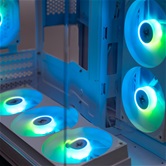 Корпус XASTRA QR500M 6ARGB-FC-C6-UC White mATX/Aquarium/ 2 Curve Glass /1x360mm+1x240mm+1x120mm ARGB PWM FM fans/ Argb+PWM HUB 6port /Type-C/ QR500M-1FA36A-1FA24A-1FC12A-C6-UC-WH