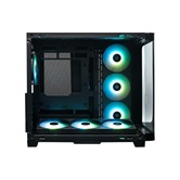 Корпус XASTRA QR500 7ARGB-FC-C6-UC Black ATX/Aquarium/ 2 Curve Glass /2x360mm+1*120mm ARGB PWM FC fans/ Argb+PWM HUB 6port /Type-C/ QR500-2FA36A-1FC12A-C6-UC