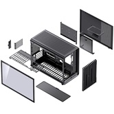 Корпус JONSBO D33 Black, mini-ITX, mATX, черный