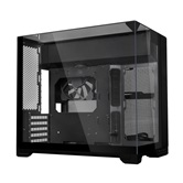 Корпус Lian Li O11 Vision-M / Black / 1 x 140mm PWM Fan / Mini-Tower, TG / G99.O11VMX.R0