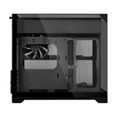 Корпус Lian Li O11 Vision-M / Black / 1 x 140mm PWM Fan / Mini-Tower, TG / G99.O11VMX.R0