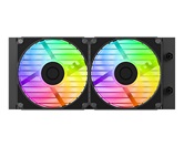 Комплект водяного охлаждения ID-COOLING SL240 V2 LGA1954/1851/1700/1200/115X/AM5/AM4 (6шт/кор,TDP 300W, PWM, LCD Display, DUAL ARGB FAN 120mm) RET