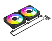 Комплект водяного охлаждения ID-COOLING SL240 V2 LGA1954/1851/1700/1200/115X/AM5/AM4 (6шт/кор,TDP 300W, PWM, LCD Display, DUAL ARGB FAN 120mm) RET