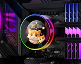 Комплект водяного охлаждения ID-COOLING SL240 V2 LGA1954/1851/1700/1200/115X/AM5/AM4 (6шт/кор,TDP 300W, PWM, LCD Display, DUAL ARGB FAN 120mm) RET