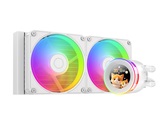 Комплект водяного охлаждения ID-COOLING SL240 V2 WHITE LGA1954/1851/1700/1200/115X/AM5/AM4 (6шт/кор,TDP 300W, PWM, LCD Display, DUAL ARGB FAN 120mm, белый) RET