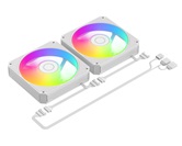 Комплект водяного охлаждения ID-COOLING SL240 V2 WHITE LGA1954/1851/1700/1200/115X/AM5/AM4 (6шт/кор,TDP 300W, PWM, LCD Display, DUAL ARGB FAN 120mm, белый) RET