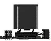 Кулер ID-COOLING FROZN A620 SLK LGA1954/1851/1700/1200/115X/AM5/AM4 (6шт/кор, TDP 260W, PWM, черный, 6 тепл.трубок + медная база, DUAL FAN 120mm) RET
