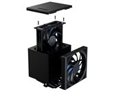 Кулер ID-COOLING FROZN A620 SLK LGA1954/1851/1700/1200/115X/AM5/AM4 (6шт/кор, TDP 260W, PWM, черный, 6 тепл.трубок + медная база, DUAL FAN 120mm) RET