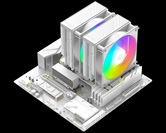 Кулер ID-COOLING FROZN A620 PRO XE ARGB SNOW LGA1954/1851/1700/1200/115X/AM5/AM4 (8шт/кор, TDP 260W, PWM, белый, 6 тепл.трубок + медная база, DUAL ARGB FAN 120mm) RET
