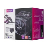 Кулер 1STPLAYER F.A.S.T. FT12DSL-6 Black / 6HPx6mm, dual tower, 275W TDP, 2x120mm ARGB fans, 600-2000 RPM, 57.56 CFM, 38.21 dBA / FT12DSL-6-BK