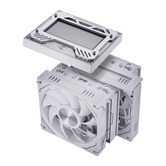 Кулер 1STPLAYER F.A.S.T. FT12DSL-6 White / 6HPx6mm, dual tower, 275W TDP, 2x120mm ARGB fans, 600-2000 RPM, 57.56 CFM, 38.21 dBA / FT12DSL-6-WH