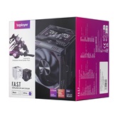 Кулер 1STPLAYER F.A.S.T. FT12DSL-6 White / 6HPx6mm, dual tower, 275W TDP, 2x120mm ARGB fans, 600-2000 RPM, 57.56 CFM, 38.21 dBA / FT12DSL-6-WH