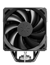 Кулер upHere P4K Black / 4HPx6mm, 200W TDP, single tower, 1x120mm fan, 800-1800RPM, 79.9 CFM, 27dBA / P4K