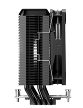 Кулер upHere P4K Black / 4HPx6mm, 200W TDP, single tower, 1x120mm fan, 800-1800RPM, 79.9 CFM, 27dBA / P4K