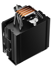 Кулер upHere P4K Black / 4HPx6mm, 200W TDP, single tower, 1x120mm fan, 800-1800RPM, 79.9 CFM, 27dBA / P4K