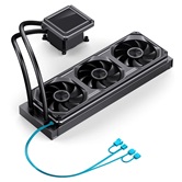 Комплект водяного охлаждения JONSBO TX-360 Black LGA 1851/1700/1200/115X/AM5/AM4 (4шт/кор, TDP 320W, ARGB FAN and ARGB LCD Display PUMP,  PWM, TRIPLE FAN 120mm, черный) RET
