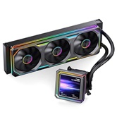 Комплект водяного охлаждения JONSBO TX-360 Black LGA 1851/1700/1200/115X/AM5/AM4 (4шт/кор, TDP 320W, ARGB FAN and ARGB LCD Display PUMP,  PWM, TRIPLE FAN 120mm, черный) RET