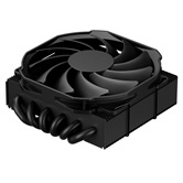Кулер upHere H45K6 Black / 6HPx6mm, 150W TDP, top flow, 1x92mm fan, 800-2800RPM, 35.34CFM, 25dBA / H45K6