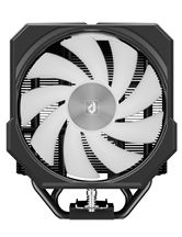 Кулер upHere UP1 Elite KC4C Black ARGB / 4HPx6mm, 230W TDP, single tower, 1x120mm fan, 600-1650RPM, 68CFM, 25dBA / UP1 Elite KC4C