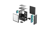 Корпус Deepcool CC550 4F, TG, 4x120mm ARGB Fan, mini-ITX, mATX, ATX, черный