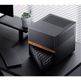 Корпус JONSBO N6 Black, 2x120mm Fan, mini-ITX, mATX, черный